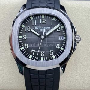 3K Factory Patek Philippe Aquanaut 40mm 5167A-001 Black Rubber Strap Black Dial